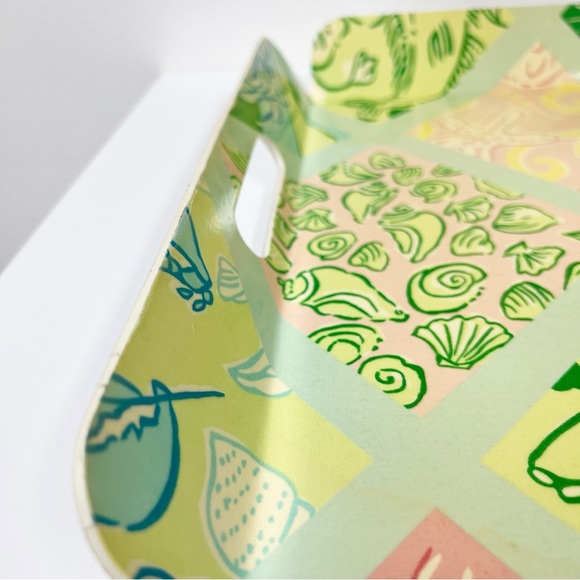 Vintage Lilly Pulitzer Patchwork Melamine Tray Large - Picture 8 of 12